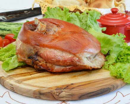 Joelho de porco assado em Rio Preto Casa de Carnes Espanha